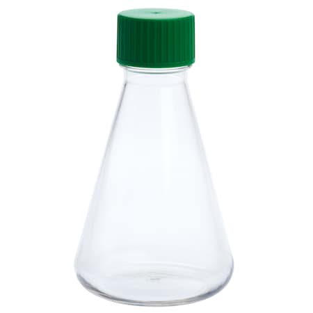 Celltreat Erlenmeyer Flask, Solid Cap, Plain Bottom, PETG, Sterile, 500mL, PK12 229808